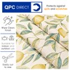 QPC Direct Leafy Lemons PVC Oilcloth Table Cover Vinyl Tablecloth
