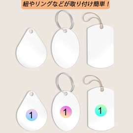 MITUKE Door Number Tags, Solid Color, Number Tags, Luggage Tags, Door 0.16 x 0.9 inches (40 x 24 mm), Cloak Key Labels, Tags, Stainless Steel, Keyring with 1-100 Number Stickers (10 Pieces, Shield