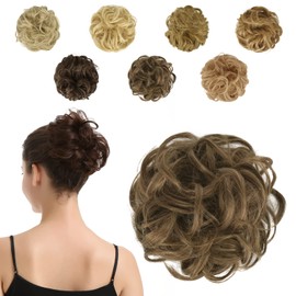 BARSDAR Hairpiece Bun Hair Scrunchie Updo Hairpiece Hair Extension Wavy Messy Bun Ponytail for Women