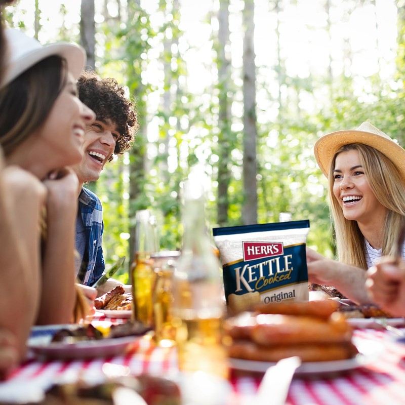 Herr's Original Kettle Chips, 8 Ounce (Pack of 12 Bags)