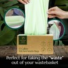 Cleanomic Compostable* 13 Gallon Trash Bags with Drawstring (2 Pack,