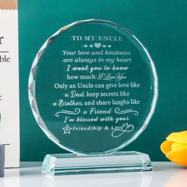 YWHL Regalos para tío de sobrina sobrina a mi tío recuerdos, regalos para tío que tiene todo para cumpleaños, día del padre, regalos significativos de Navidad, día de Acción de Gracias, tío