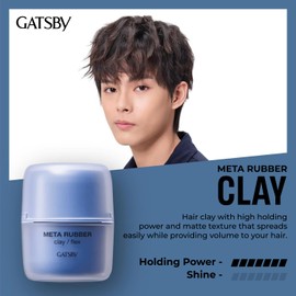 GATSBY(ギャツビー) Meta Rubber Clay Flex [Men's Hair Wax Matte Hard] 65g