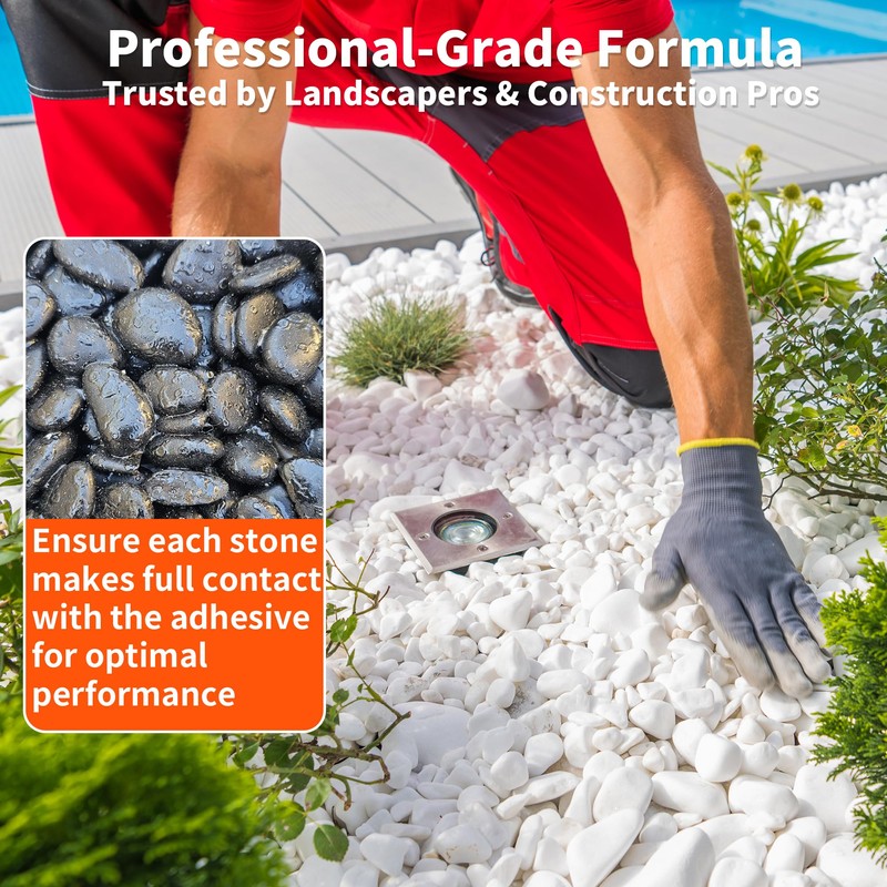 Twtell Rock Glue for Landscaping, 32 Ounce - Mulch Glue