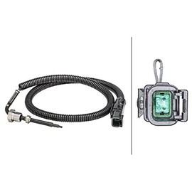 HELLA 6PT 358 181-361 Sensor, Exhaust Gas Temperature – 2-Pin – Screwed – Cable: 575 mm