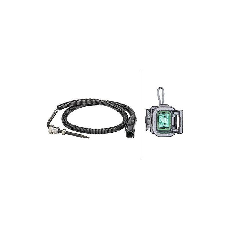 HELLA 6PT 358 181-361 Sensor, Exhaust Gas Temperature – 2-Pin