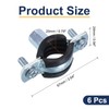 uxcell 6 Pcs Split Ring Pipe Hanger, 20mm/0.8inch Adjustable Pipe