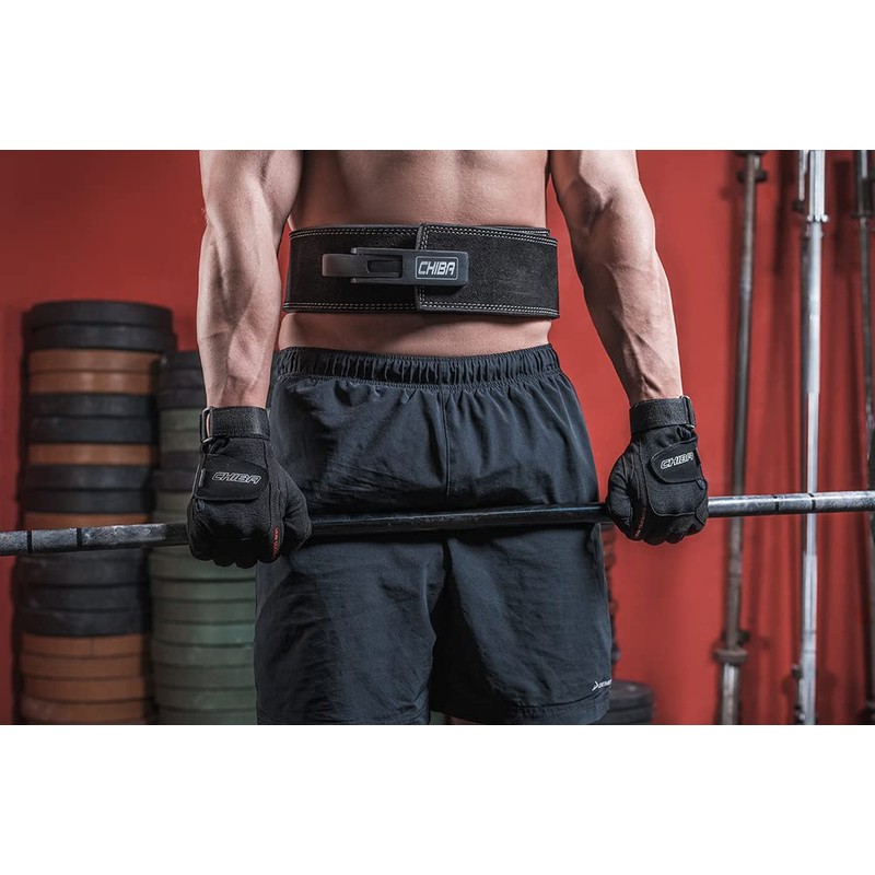 Chiba Herren Handschuh Strongman Gripper, Schwarz, L, 44102