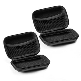 2 Pieces Headphone Storage Bag, Headphone Carrying Case, Eva Storage Box, Mini Storage Box, Hard Storage Box (Black)