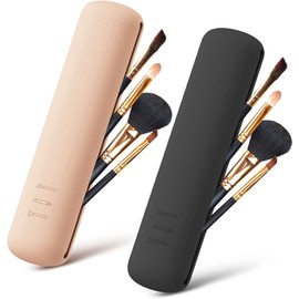 Protege tus herramientas con TGF: Este Porta Brochas de Maquillaje Impermeable y Lavable Ideal para Viajes de silicona premium protege tus brochas del polvo y daños