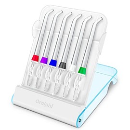 Estuche de almacenamiento para puntas de repuesto Waterpik, incluye 6 puntas clásicas de chorro de alta presión para agua Waterpik