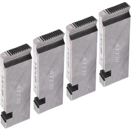 4-Piece 47770 Pipe Threading Die Set with Storage Case- Heavy Duty NPT Thread Cutter for 1/2"-3/4" Pipes, Fits RIDGID 300, Reed 535, Works with 504A/713/815A Die Heads