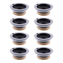 Wagner QuickClick® Felt Gliders, Furniture Glides, Chair Glides, Set of 8 Replacement Glides, Interchangeable, Special Fibre, SYNO Slim, Diameter 20 mm, for Base Diameter 20 mm, Made in Germany,