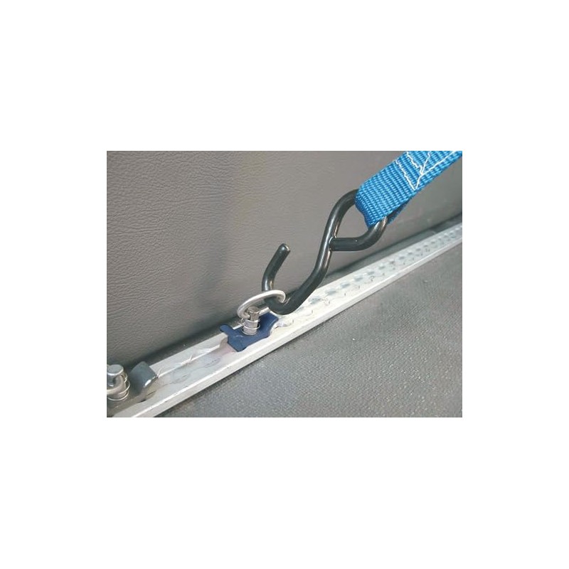 キジマ(Kijima) バイクパーツ ワンタッチリング 1個入り ワンタッチレール用 車両固定 トランポ ブラック 303-0041B