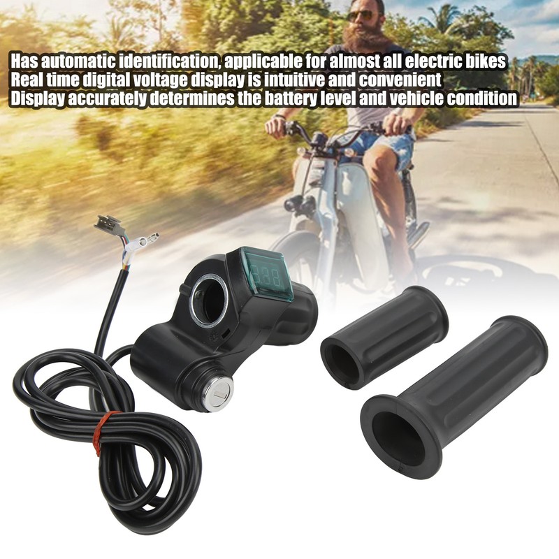 Electric Bike Twist Throttle Grip Set Universal Speed Governer with