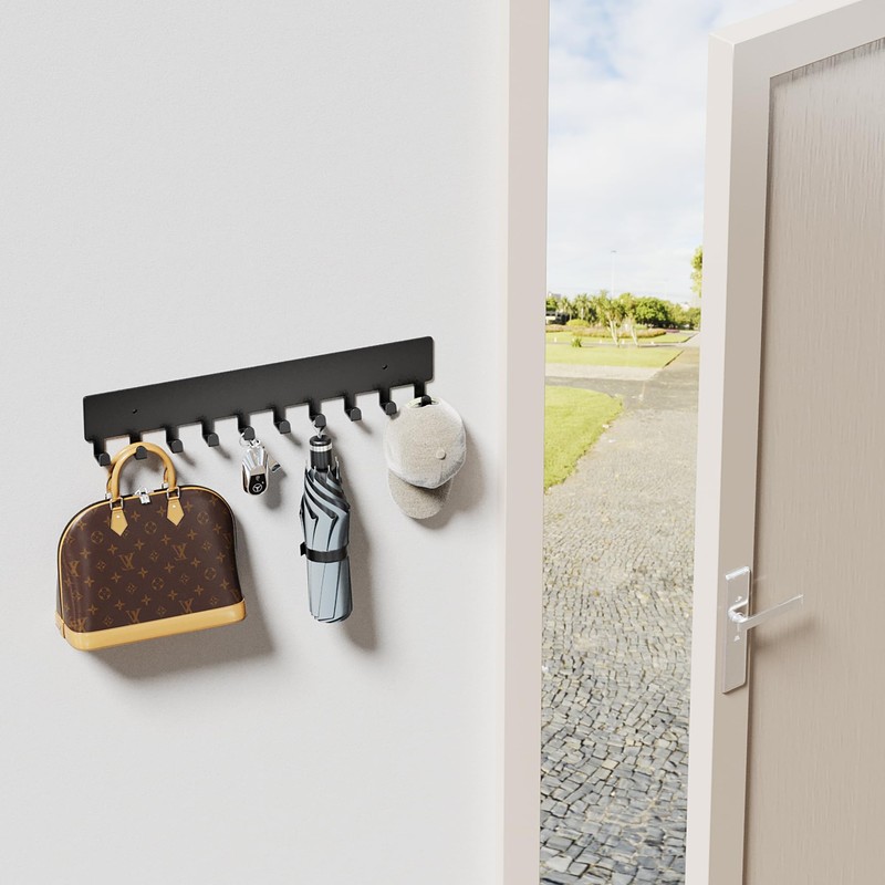GTK Key Holder for Wall, Key Hooks with 10 Hooks,