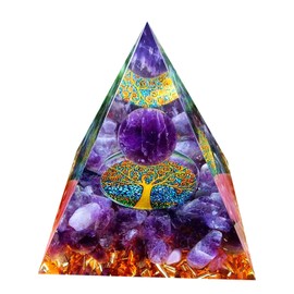 WEIENSC Orgone Pyramid Crystals Calming Stones and Healing Crystals Energy Generator for Yoga Reiki Meditaion Blanacing Chakra