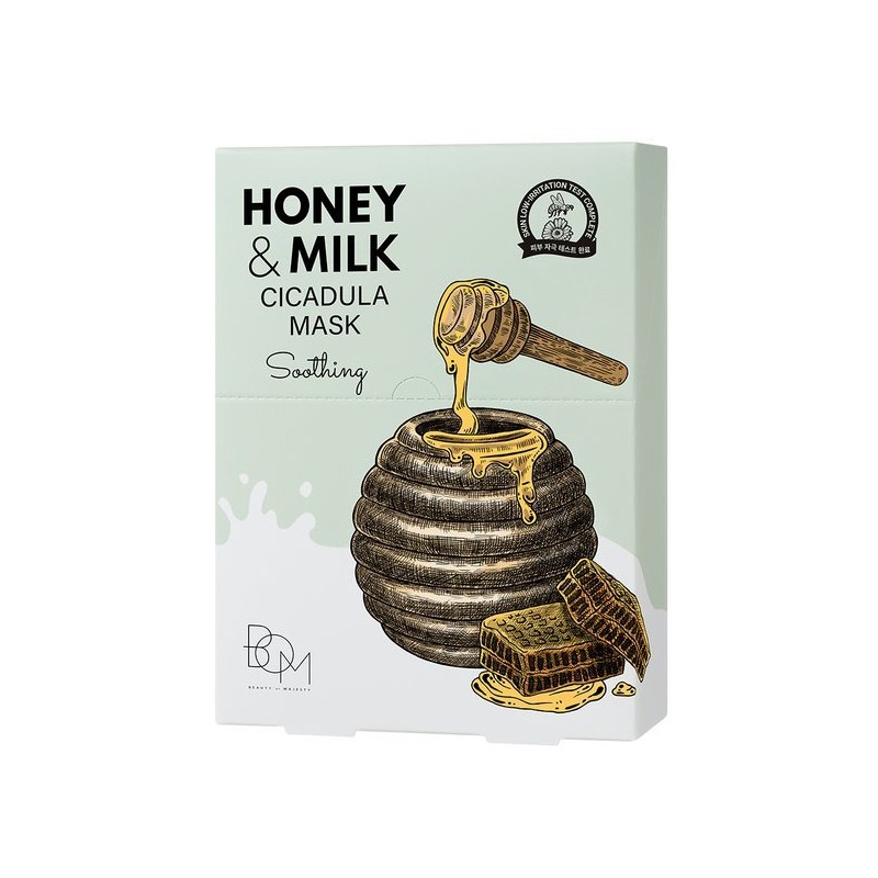 Biome 허니 앤 밀크 시카듈라 마스크팩 25ml (10매) Honey and