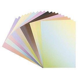 Ideen mit Herz Decorative Paper with Colour Gradient, Colourful Decorative Cardboard, DIN A4, 250 g/m², Intense or Pastel (10 Different Colour Gradients, 30 Sheets)
