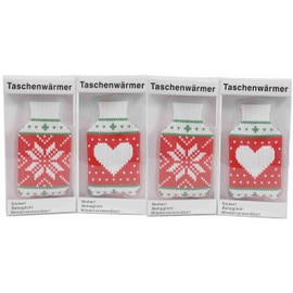 Norwegian Bottle Shaped Winter Hand Warmers - Reusable with Metal Plates - Pocket Warmers for Warm Hands for Children and Adults - Pack of 4