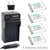 For Canon NB-6L Battery& Charger for Canon PowerShot SX170 IS,