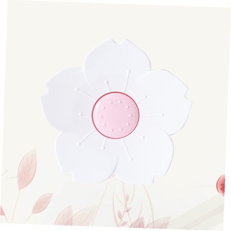 STOBAZA Flower Shaped Soap Dish Set Draining Soap Holder Box