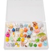 46pcs Mini Resin Animal Styles Tiny Resin Animals