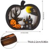 LOKIPA Halloween Wooden Decoration, Light Autumn Table Decoration for Halloween