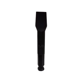 Slotted Screwdriver Bit Socket/Drag Link Socket, 5/8" Width x 3/32" Thickness Tip, 7/16“ hex shank，Heat-Treated Cr-Mo Alloy Steel