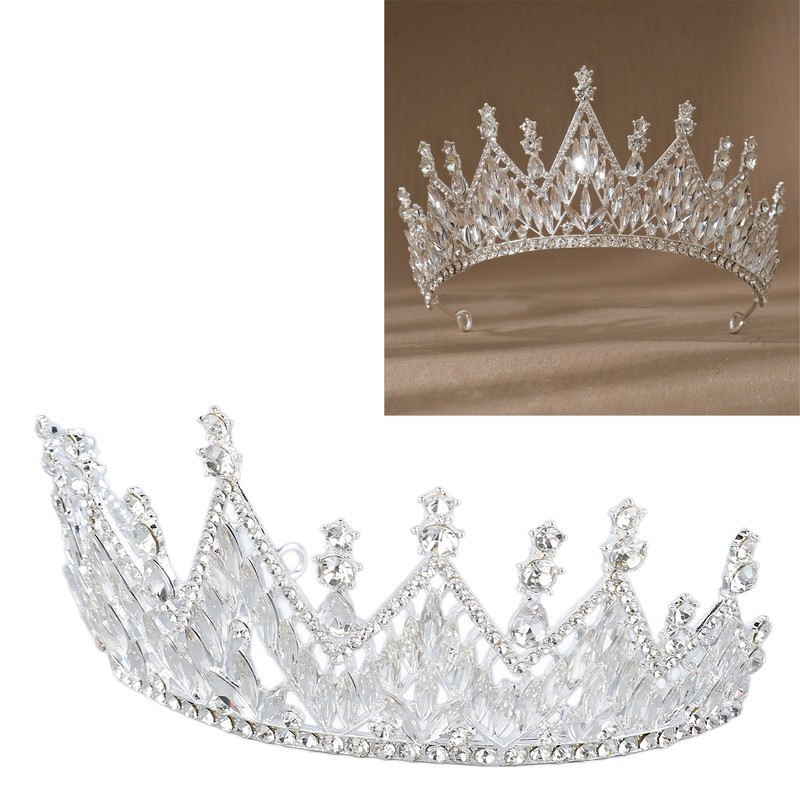 Women Wedding Crown Exquisite Rhinestone Bride Crown Hair Accessories for