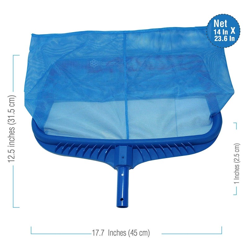 Stargoods Pool Skimmer Net Heavy Duty Leaf Rake Cleaning Tool