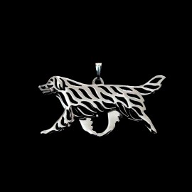 Fashion Jewelry Big Adult DOG PET ANIMAL Lusterous Pendant 20" 925 Sterling Silver Necklace Gift