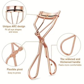 Eyelash Styling Tool Set, 13pcs/set Including 1 Eyelash Curler, 1 Lash Brush, 1 Lash Comb & 10 Replaceable Lash Curler Strips, Portable Eyelash Makeup Tool