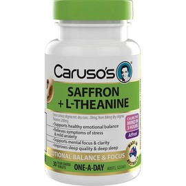 Caruso’s Natural Health Caruso's Saffron + L-Theanine Tab X 30