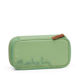 satch Pencil Case Extra Large incl. divider, zip-up compartment, set square Nordic Jade Green – light green.