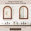 Tanmicoshomy Wood Bathroom Mirror 24x36 Inch,Rustic Wall Mirrors with Shatter-Proof