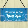 RED OCEAN Novelty Hot Tub Lazy Spa Decor Signs Hanging
