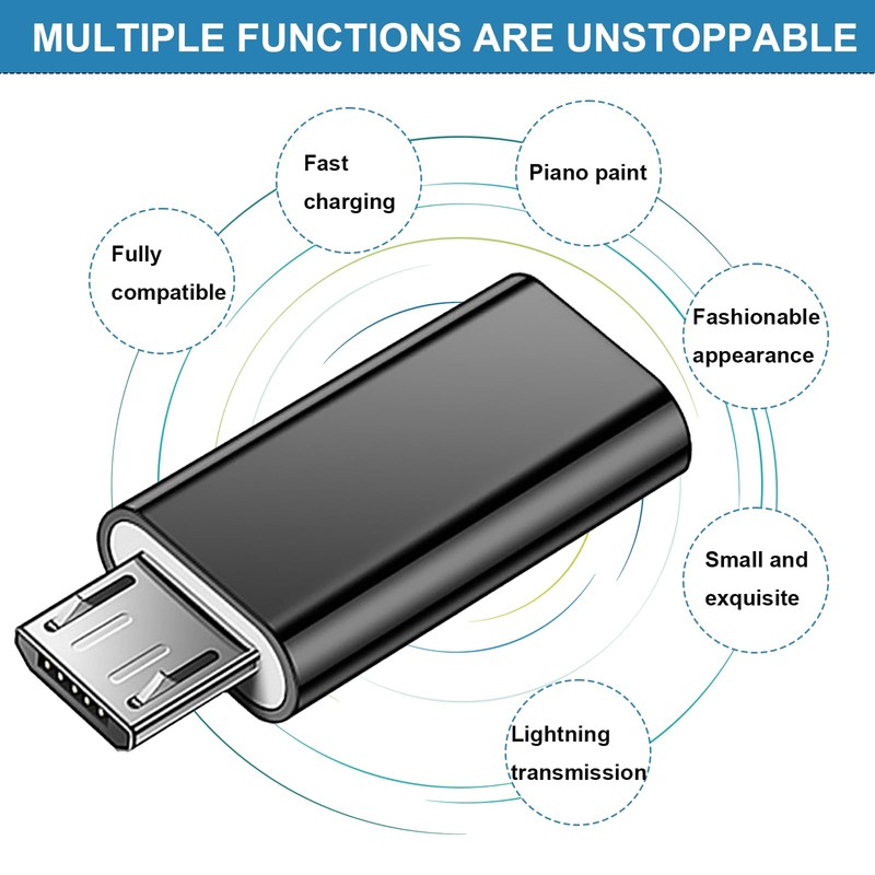ASIRYVA 2 Pack USB C to Micro USB, USBC Type