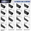 PlatinumEdge Lug Nut Key Set, 16 Pieces SAE & Metric