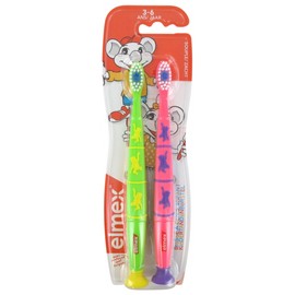 Elmex 2 Soft Toothbrushes 3-6 Years Old