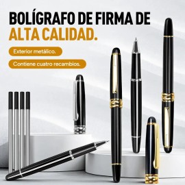 Pluma Elegante Premium De 2 Piezas - ¡incluye 8 Repuestos!