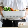 3pcs Fruits & Vegetable Colander Set,2 in 1 Fruit Washing