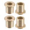 sourcing map Flange Sleeve Bearings 8mm Bore 12mm OD 15mm