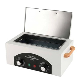 High Temperature Sterilizer, Dry Heat Nail Sterilizer Machine for Nail Tool Bottle, Portable Tool Disinfection Cabinet, Electric Cleaning Box for Esthetician, Beauty Salon 360T