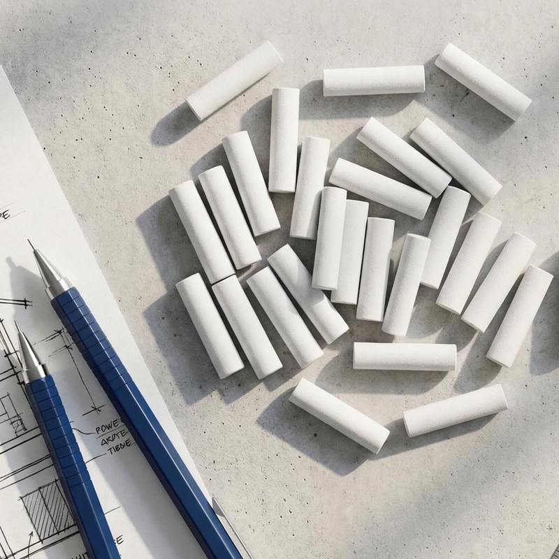 Lekgavd 40 Pcs White Refill Erasers for Propelling Pencils, Universal