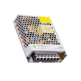 WITTKOWARE POS-100-24-C Industrial Switching Power Supply with Metal Housing and Screw Terminals, L x W x H: 129 x 97.5 x 30 mm, Output: 24 V/DC (Adjustable by Poti 21.5-26.5 V), Max. 4.5 A (108 W)