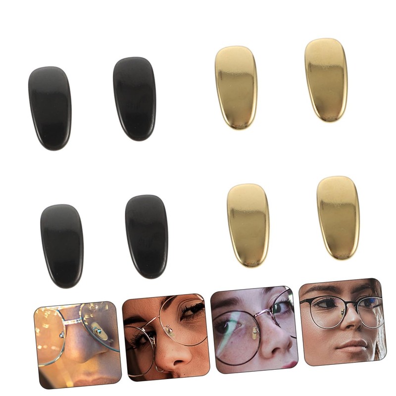 Beavorty Pack Titanium Glasses Pads Anti-slip Nose Pads Comfortable Fit