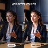 UGREEN Webcam 2K 30FPS con Luz LED 4 Niveles Fijo