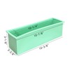 DD-life 2 Pcs Flexible Rectangular Soap Silicone Mold Candle Making