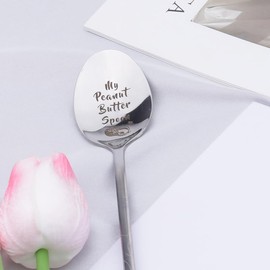 My Peanut Butter Spoon Gifts for Women Men Dad Mum Birthday Christmas Gifts for Peanut Butter Lovers Wife Husband Anniversary Reirement Gift for Him Her Daughter Son Spoon Gift for Best Friend
